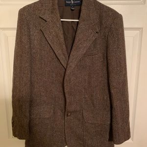 Ralph Lauren Vtg Wool Tweed Blazer Jacket Sz 8